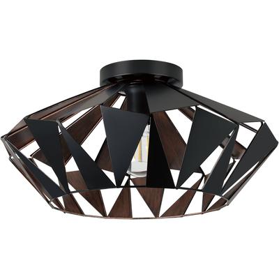 EGLO - Carlton 6 1-Light Ceiling Light - Black - 43399A