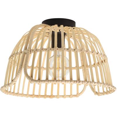 EGLO - Glyneath 1-Light Ceiling Light - Black - 43872A