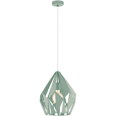 EGLO - Carlton-P 1-Light Pendant - Pastel Green - 49026A