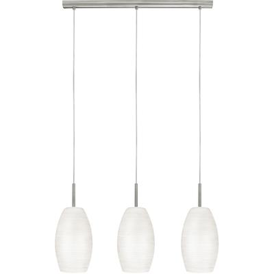 EGLO - Batista 1 3-Light Linear Pendant - Matte Nickel - 88954A