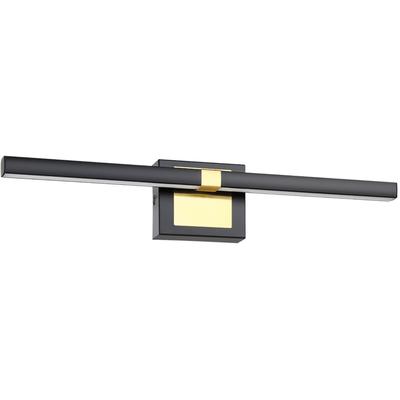 EGLO - Pierro 1-Light Integrated LED Vanity Light - Black/Brushed Brass - 900928A