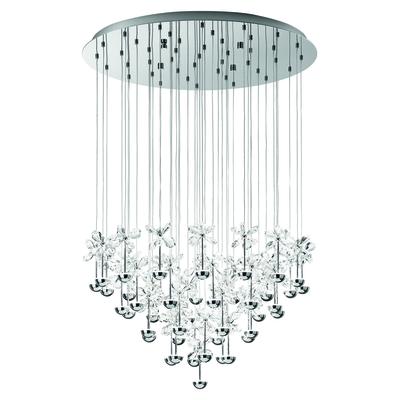 EGLO - Pianopoli 43-Light LED Cascade Pendant - Chrome - 93661A