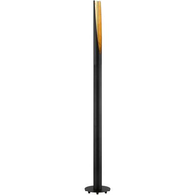 EGLO - Barbotto 1-Light Floor Lamp - Matte Black/Gold - 97584A