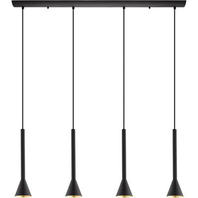 EGLO - Cortaderas 4-Light Linear Pendant - Black - 97605A