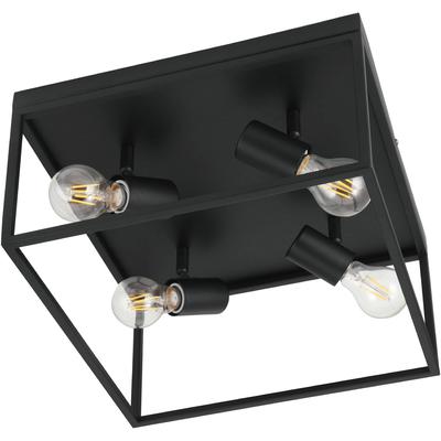 EGLO - Silentina 4-Light Ceiling Light - Black - 98334A