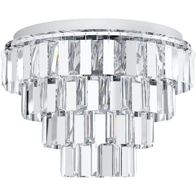EGLO - Erseka 7-Light Four-Tier Ceiling Light - Chrome - 99093A