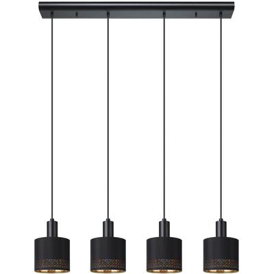 EGLO - Esteperra 4-Light Linear Pendant - Black - 99275A