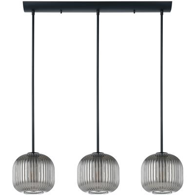 EGLO - Mantunalle 1 3-Light Linear Pendant - Black - 99372A