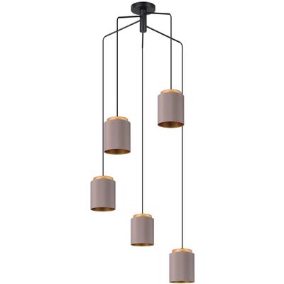 EGLO - Albariza 5-Light Cascade Pendant - Black - 99447A