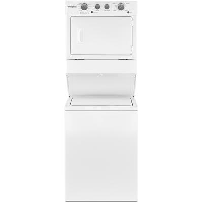 Whirlpool - 3.5 cu.ft Long Vent Electric Stacked Laundry Center 9 Wash cycles and AutoDry‚Ñ¢ - WETLV27HW