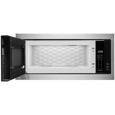 Whirlpool - 1.1 cu. ft. Built-In Microwave with Slim Trim Kit - 14" Height - WMT50011KS