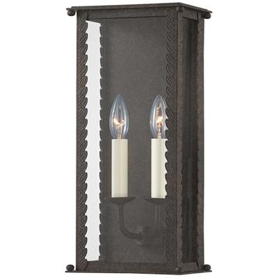 Troy Lighting - Zuma 2-Light Medium Exterior Wall Sconce - French Iron - B6712-FRN