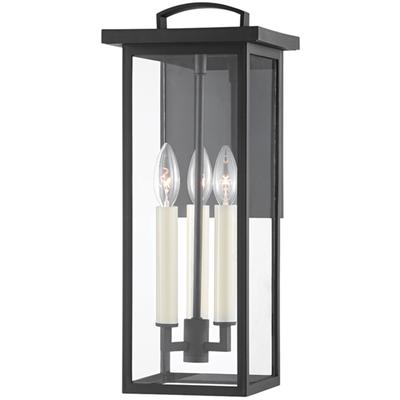 Troy Lighting - Eden 3-Light Medium Exterior Wall Sconce - Textured Black - B7522-TBK