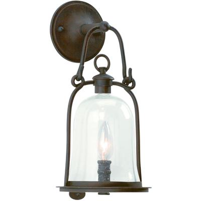 Troy Lighting - Owings Mill 1-Light Small Outdoor Wall Lantern - B9461-TBK