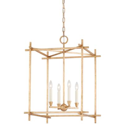 Troy Lighting - Huck 4-Light Large Lantern - Vintage Gold Leaf - F1097-VGL
