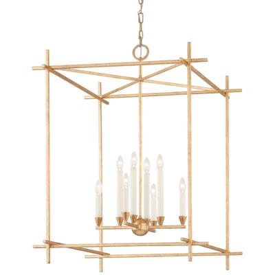 Troy Lighting - Huck 8-Light Lantern - Vintage Gold Leaf - F1099-VGL