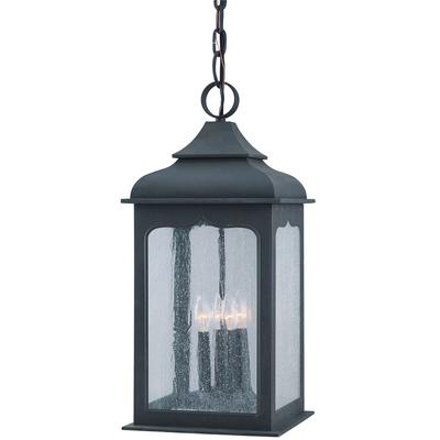 Troy Lighting - Henry Street 4-Light Large Outdoor Hanging Lantern - F2018-TBZ