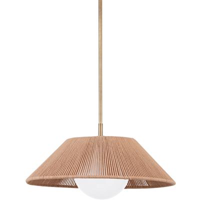 Troy Lighting - Lisbon 1-Light Small Pendant - F3321-PBR