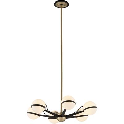 Troy Lighting - Ace 6-Light Small Chandelier - F5303-TBZ/BBA