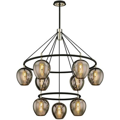Troy Lighting - Iliad 9-Light Pendant - F6219-TBK/PN