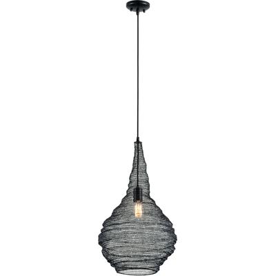 Troy Lighting - Wabi Sabi 1-Light Pendant - F6771-SBK