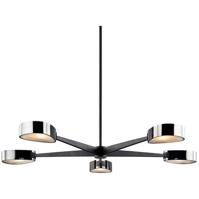 Troy Lighting - Allisio 5-Light Chandelier - F7335-TBK/BCR