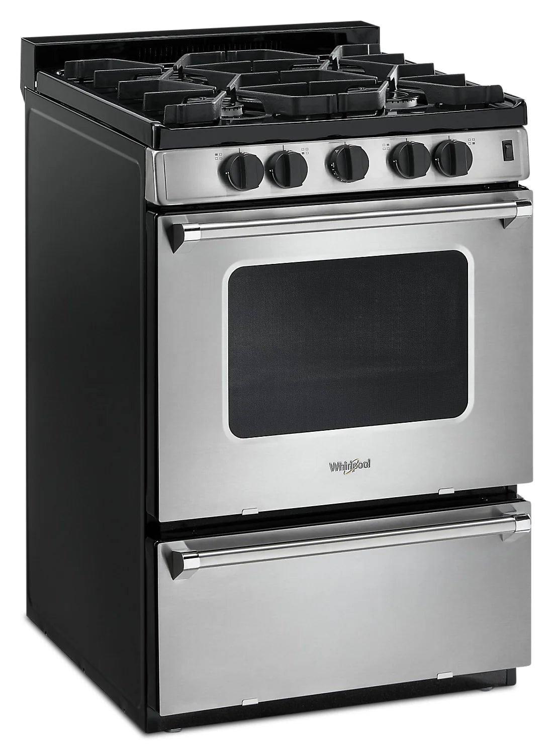 Whirlpool 24" Freestanding Gas Range with Sealed Burners, WFG500M4HS