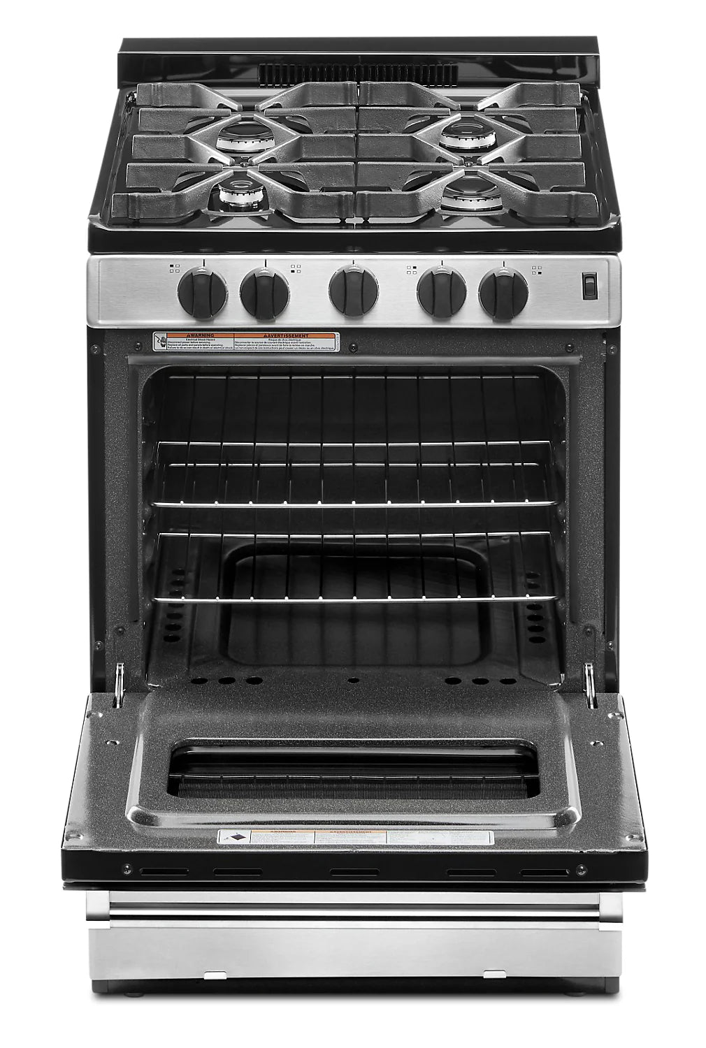 Whirlpool 24" Freestanding Gas Range with Sealed Burners, WFG500M4HS