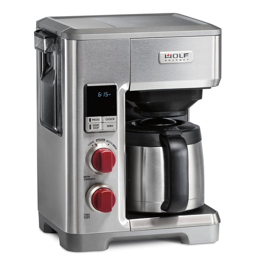 WOLF Gourmet 10-Cup Programmable Coffee Maker - WGCM100S-C