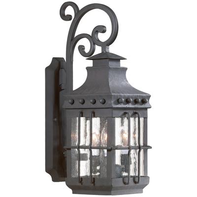 Troy Lighting - Dover 3-Light Medium Outdoor Wall Lantern - B8971-TBK