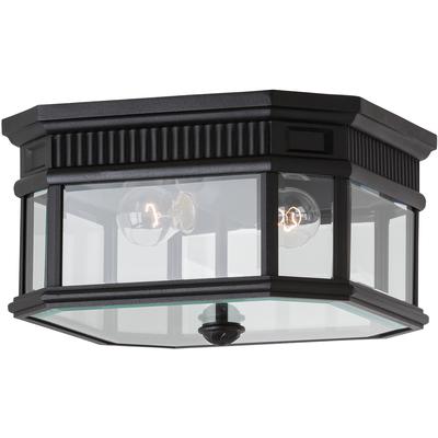 Generation Lighting - Cotswold Lane 2-Light Ceiling Fixture - Black - OL5413BK